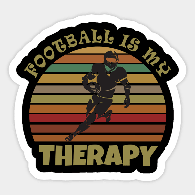 Football is my therapy Sticker by Work Memes